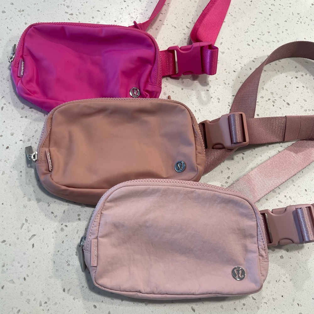 Lululemon 3-Pack Pink Belt Bags!🩷
